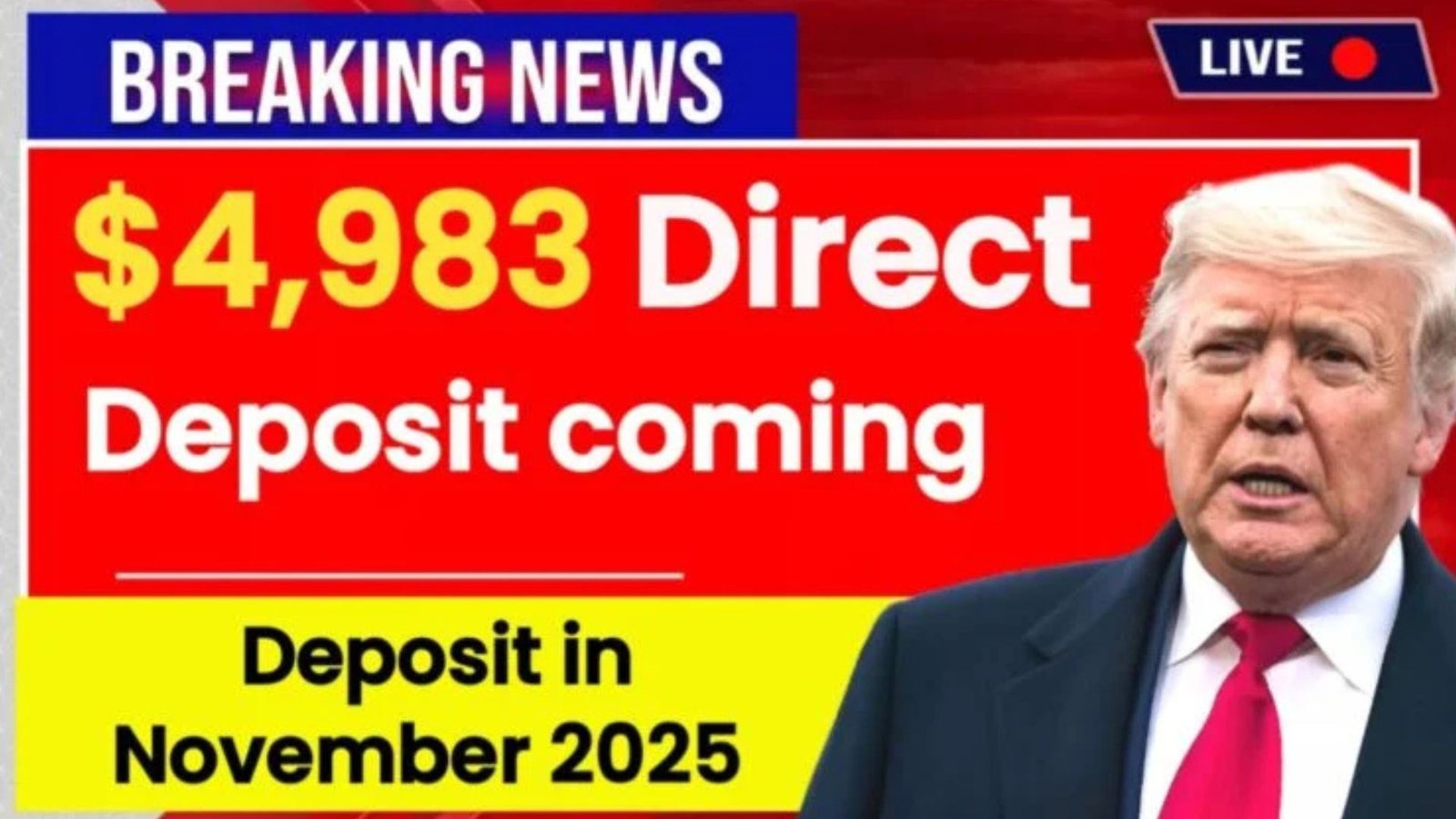 a "$4983 direct deposit" coming in November. Some thought it was a new government stimulus check or extra money for everyone. But that's not correct. The $4983 figure is actually the highest monthly Social Security retirement benefit available in 2025. It's not a one-time payment or bonus—it's the regular monthly amou